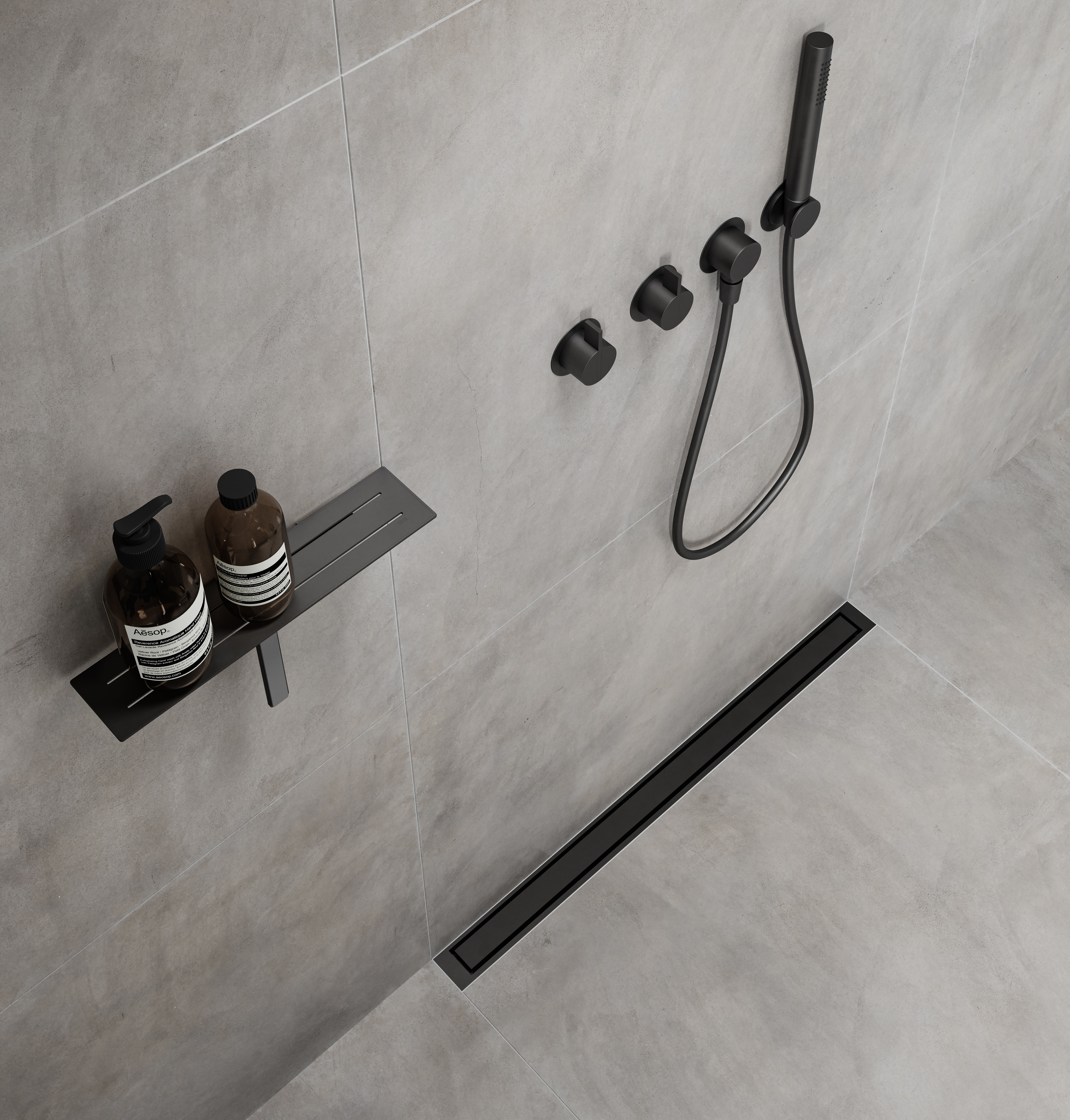 Unidrain - Highline serie - zwarte afwerking